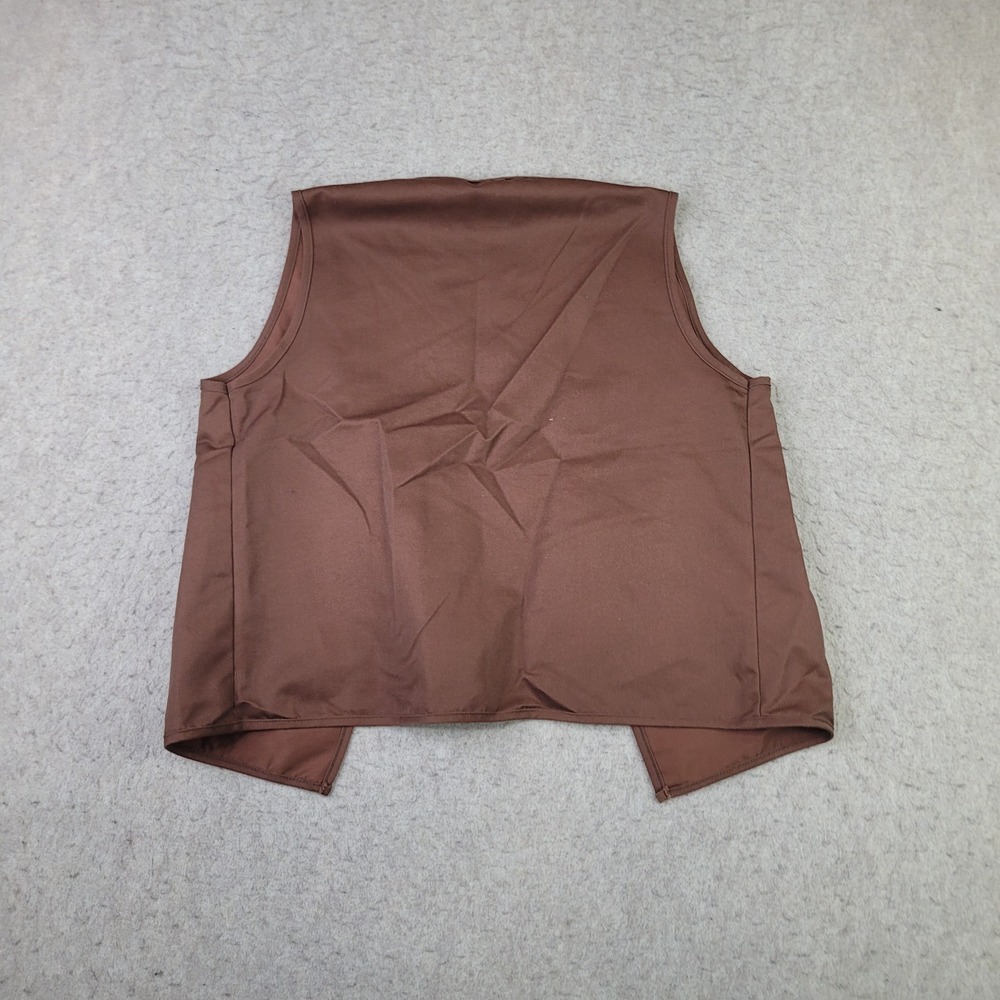 Vintage Girl Scout / Brownie Vest Sz L 1980's Patches USA Brown - Picture 6 of 9
